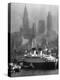 Oceanliner Queen Elizabeth Sailing in to Port-Andreas Feininger-Premier Image Canvas