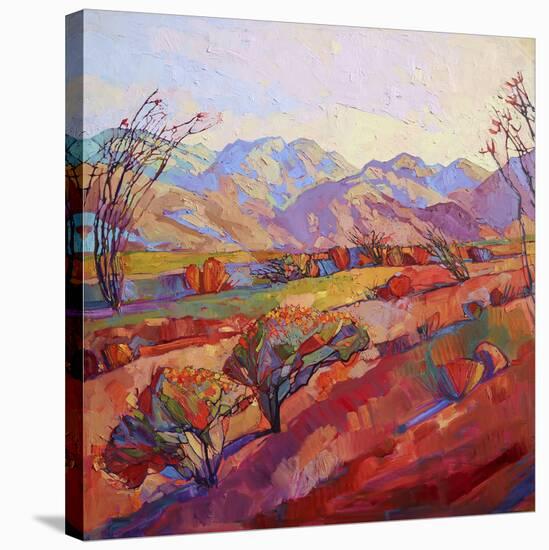 Ocotillo Triptych (center)-Erin Hanson-Stretched Canvas