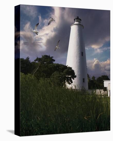 Ocracoke Light II-Steve Hunziker-Stretched Canvas