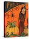 Oct. 31st Halloween Witch & Spider-sylvia pimental-Stretched Canvas