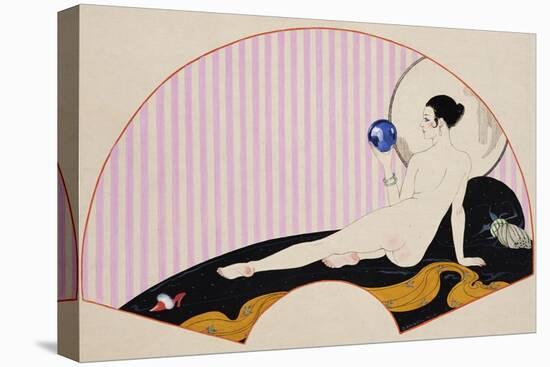 Odalisque with a Crystal Ball, Dated 1920-Georges Barbier-Premier Image Canvas