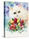 Odd Eye White Persian Cat-sylvia pimental-Stretched Canvas