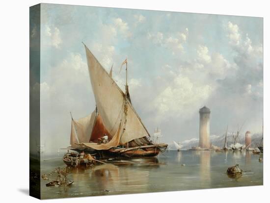Off the Coast of Leghorn, 1848-Edward William Cooke-Premier Image Canvas