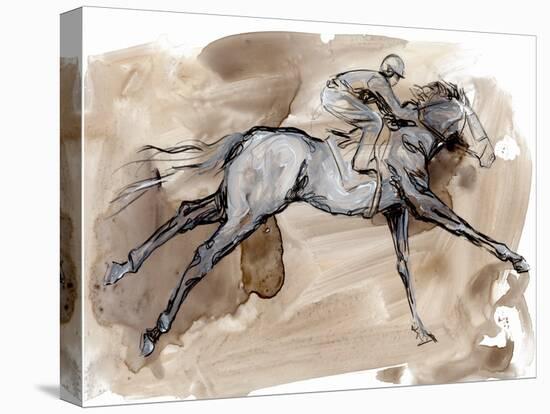 Off to the Races I-Jennifer Parker-Stretched Canvas