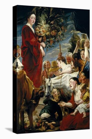 Offering to Ceres, Ca. 1619-Jacob Jordaens-Premier Image Canvas