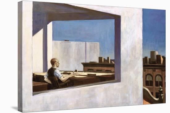 Office in a Small City, 1953-Edward Hopper-Stretched Canvas