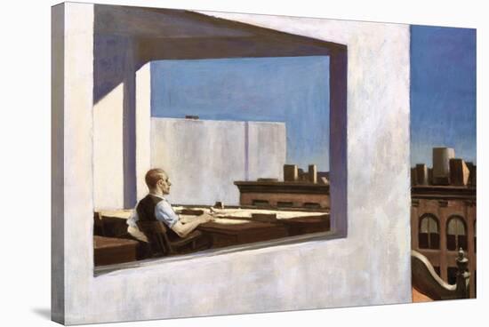 Office in a Small City, 1956-Edward Hopper-Stretched Canvas