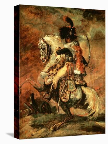 Officer of the Hussars on Horseback, 1812/16-Théodore Géricault-Premier Image Canvas