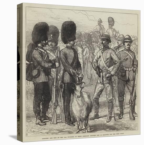 Officers and Men of the 23rd Fusiliers in their Ordinary Uniform and as Equipped for the Gold Coast-Charles Robinson-Premier Image Canvas