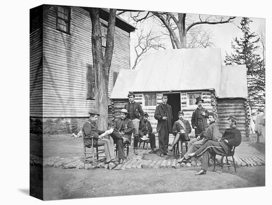 Officers at Headquarters of 6th Army Corps During the American Civil War-Stocktrek Images-Premier Image Canvas