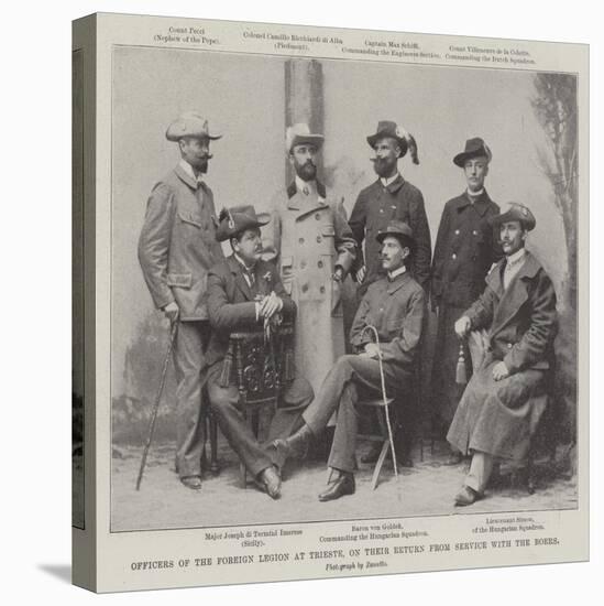 Officers of the Foreign Legion at Trieste, on their Return from Service with the Boers-null-Premier Image Canvas