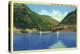 Ogden, Utah - Odgen Canyon, Scenic View of Sailboats on Pine View Lake, c.1938-Lantern Press-Stretched Canvas