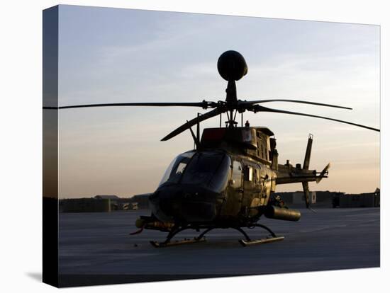 OH-58D Kiowa During Sunset-Stocktrek Images-Premier Image Canvas