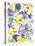 Oh Happy Day Floral - Purple/Yellow Pattern-Kerstin Stock-Stretched Canvas