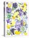 Oh Happy Day Floral - Purple/Yellow Pattern-Kerstin Stock-Stretched Canvas