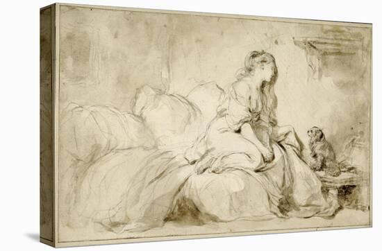 Oh! If Only He Were as Faithful to Me-Jean-Honore Fragonard-Stretched Canvas