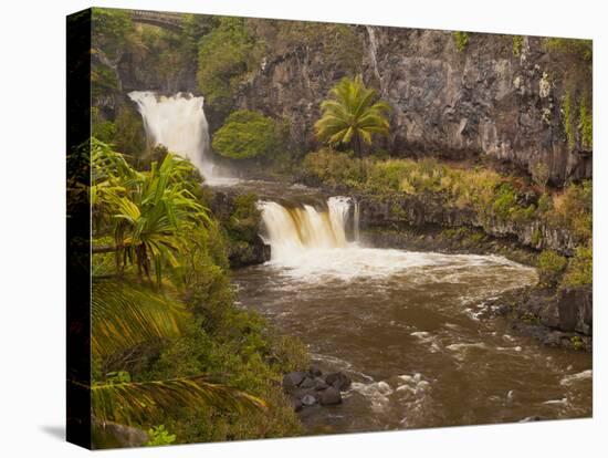 Ohe'O Gulch and Seven Sacred Pools, Haleakala National Park, Maui, Hawaii, USA-Cathy & Gordon Illg-Premier Image Canvas