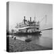 Ohio River Boat Moored at Dock on the Ohio River-Walker Evans-Premier Image Canvas