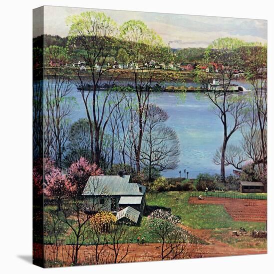 "Ohio River in April," April 15, 1961-John Clymer-Premier Image Canvas