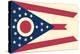 Ohio State Flag-Lantern Press-Stretched Canvas