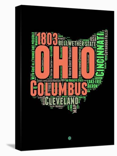 Ohio Word Cloud 1-NaxArt-Stretched Canvas