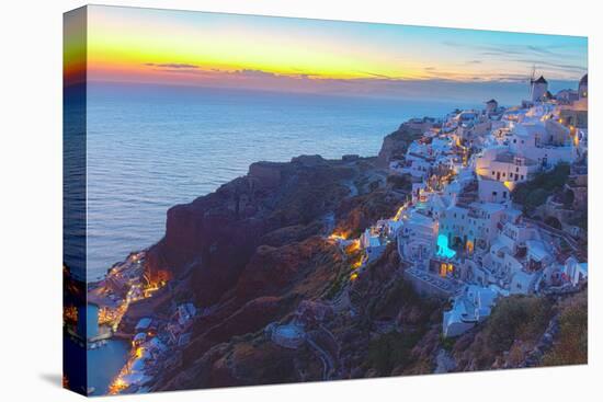 Oia Village at Night, Santorini-neirfy-Premier Image Canvas