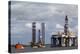 Oil Drilling Rigs, North Sea-Duncan Shaw-Premier Image Canvas
