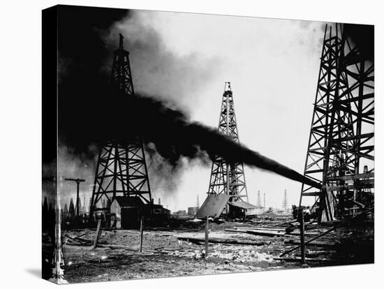 Oil Gushing from Spindletop Hill in Beaumont, Texas-null-Premier Image Canvas