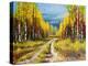 Oil Painting - Gold Autumn-balaikin2009-Stretched Canvas