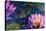 Oil Painting of Beautiful Lotus Flower-jannoon028-Stretched Canvas