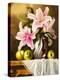 Oil Painting with Flowers Roses, Still Life Painting-Lilun-Stretched Canvas