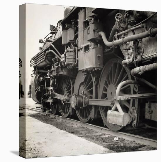 Oil Powered Southern Pacific Locomotive Wheels-null-Premier Image Canvas