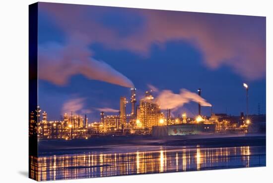 Oil Refinery At Night-David Nunuk-Premier Image Canvas