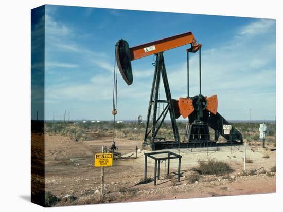 Oil Well Pump, Near Odessa, Texas, USA-Walter Rawlings-Premier Image Canvas