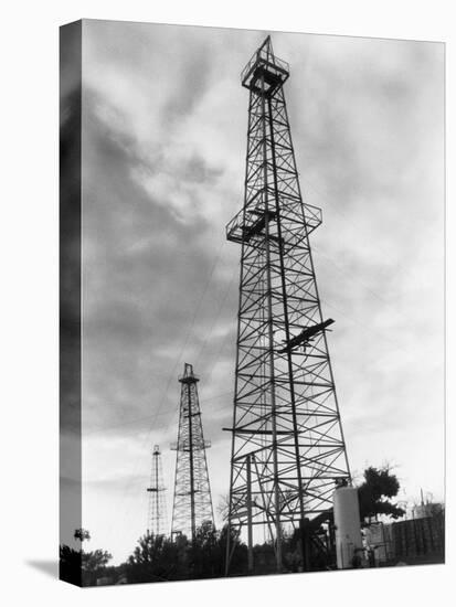 Oil Wells in Oklahoma-Philip Gendreau-Premier Image Canvas