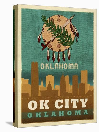 OK City flag-Red Atlas Designs-Premier Image Canvas