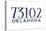 Oklahoma City, Oklahoma - 73102 Zip Code (Blue)-Lantern Press-Stretched Canvas