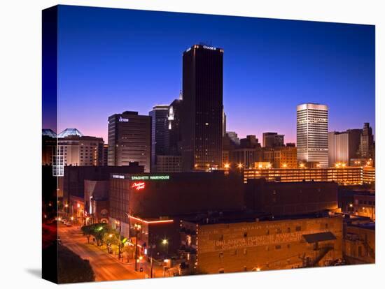 Oklahoma City Skyline Viewed from Bricktown District, Oklahoma, USA-Richard Cummins-Premier Image Canvas