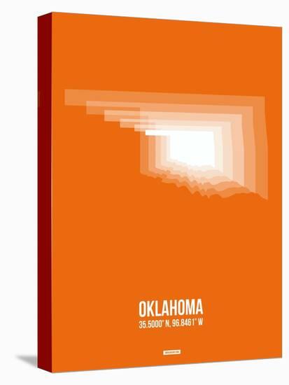 Oklahoma Radiant Map 3-NaxArt-Stretched Canvas
