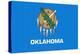 Oklahoma State Flag-Lantern Press-Stretched Canvas