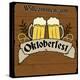 Oktoberfest Retro Poster-radubalint-Stretched Canvas