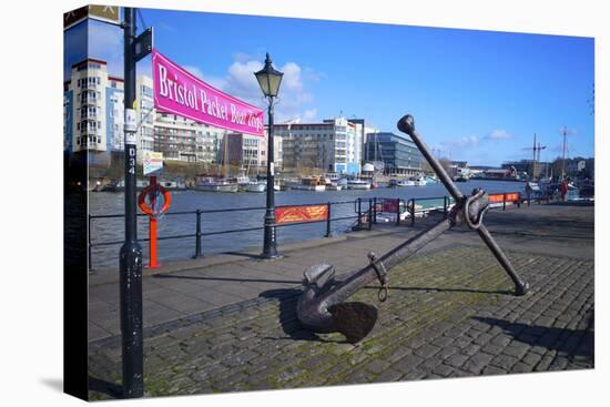 Old Anchor on Bristol Harbour, Bristol, England, United Kingdom, Europe-Rob Cousins-Premier Image Canvas