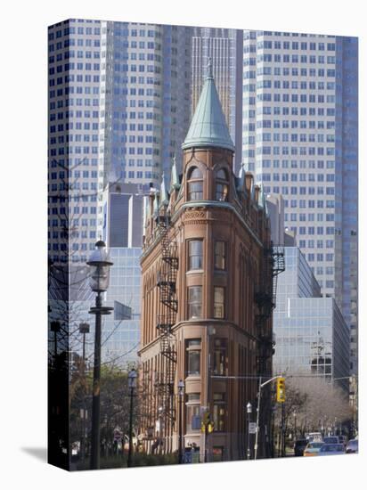 Old and New Buildings in the Downtown Financial District, Toronto, Ontario, Canada, North America-Anthony Waltham-Premier Image Canvas