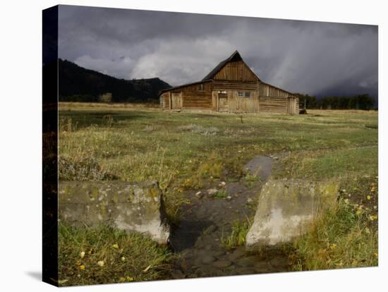 Old Barn in Antelope Flats, Grand Teton National Park, Wyoming, USA-Rolf Nussbaumer-Premier Image Canvas