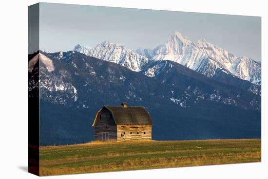 Old Barn near Polson, Montana-Jason Savage-Stretched Canvas