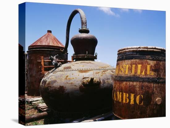 Old Barrel and Storage Tank, Saint Martin, Caribbean-Greg Johnston-Premier Image Canvas