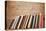 Old Books On A Wooden Shelf. No Labels, Blank Spine-donatas1205-Premier Image Canvas
