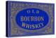 Old Bourbon Whiskey Sign-null-Stretched Canvas