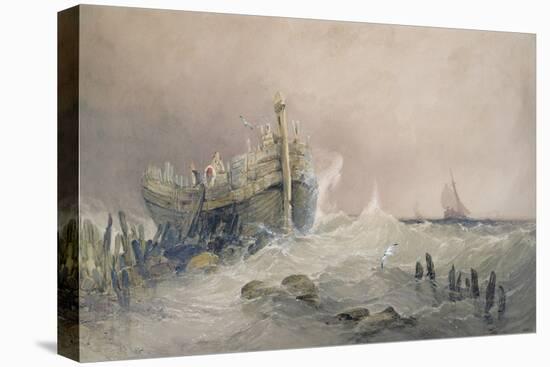 Old Breakwater, Coast of Essex-Charles Bentley-Premier Image Canvas