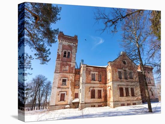 Old Brick Building on A Winter Day in Borovichi, Russia-blinow61-Premier Image Canvas